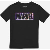 Marvel Boy's Paint Brick Boys T-Shirt Black | Size: 12-13 Years