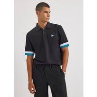 Nautica Men's Keanu Polo Shirt in Black | Size: Large