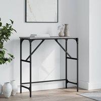 Berkfield Home Console Table Grey Sonoma 75x32x75 cm Engineered Wood | Size: 75 x 32 x 75 cm