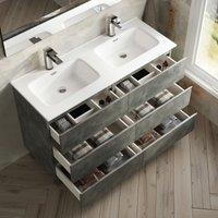 Banyetti Vatilla 1200mm Floorstanding Vanity Unit with Athena Basin - Cemento Grey