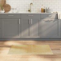 Berkfield Home Rug Rectangular Light Nature 60x100 cm Bamboo in Beige | Size: Medium