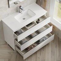 Banyetti Vatilla 1000mm Floorstanding Vanity Unit with Athena Basin - Gloss White