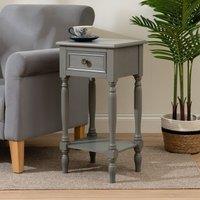Scottish Everlastings Ltd Grey Side Table with Drawer