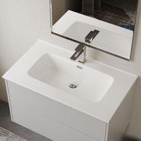 Banyetti Athena 800mm Porcelain Basin Sink - Gloss White