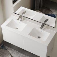 Banyetti Lira 1200mm Porcelain Basin Sink - Gloss White