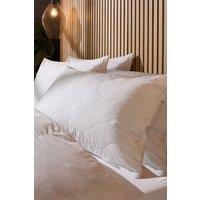 Snuggledown Luxury Cotton Quilted Pillow, Firm Support, 4 Pack in White