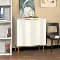 Hygrad Built to Survive Storage Cabinet Wooden Living Room Office Home Display Cabinet in White