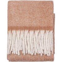 Furn Cozy Woven Tasselled Throw in Burnt Orange | Size: 140 cm x 180 cm