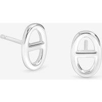 Simply Silver Women's Sterling Silver 925 Polished Marine Stud Earrings
