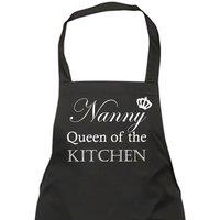 60 SECOND MAKEOVER Women's Nanny Queen Of The Kitchen Black Apron