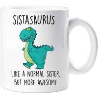 60 SECOND MAKEOVER Women's Sistasaurus Mug in White