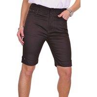 Paulo Due Women's Slim Fit Chino Casual Shorts in Brown | Size: 10