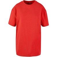 Build Your Brand Women's Boyfriend Oversized T-Shirt in Scarlet | Size: Medium
