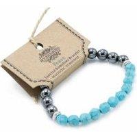 KDMD Women's Faceted Gemstone Bracelet - Magnetic Turquoise in Teal