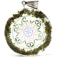 KDMD Women's Orgonite Power Pendant - Greenstone Mandala in Green