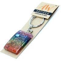 KDMD Women's Orgonite Power Keyring - Home Protect Copper & Chakra
