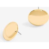 Jon Richard Women's Gold Plated Dome Earrings