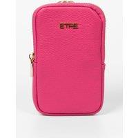 Etre Women's Faux Leather Zip Glasses Case - Pink