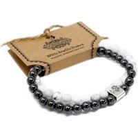 KDMD Women's Magnetic Gemstone Bracelet - White Howlite Chakra