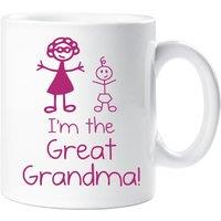 60 SECOND MAKEOVER Women's I'm The Great Grandma Mug in White