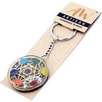KDMD Women's Orgonite Power Keyring - Round Seven Chakra