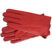 Barneys Originals Women's Leather Gloves in Red | Size: S/M