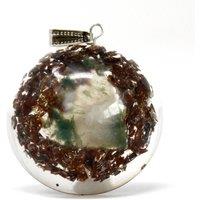 KDMD Women's Orgonite Power Pendant - Power Block in Dome