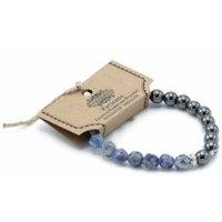 KDMD Women's Faceted Gemstone Bracelet - Magnetic Sodalite in Blue