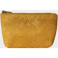 Assots London Women's 'Diana' Full Grain Leather Zip Top Coin Purse in Yellow