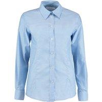 Kustom Kit Women's Oxford Tailored Long-Sleeved Shirt in Light Blue | Size: 6