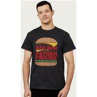 Coto7 Men's It's Not A Dad Bod It's A Father Figure Fathers Day T-Shirt in Black | Size: 2XL