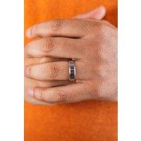 The Colourful Aura Men's 6mm Silver Tungsten Engagement Wedding Band Ring | Size: 6