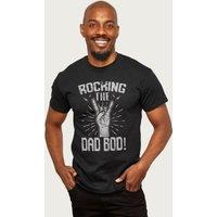 Coto7 Men's Dad Bod Fathers Day T-Shirt in Black | Size: Large