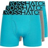Crosshatch Men's Typan Boxers 3 Pack in Teal | Size: Medium