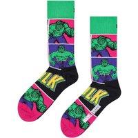 Happy Socks Men's Marvel The Hulk Novelty Socks | Gift Idea in Green | Size: 6-11
