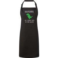 60 SECOND MAKEOVER Men's Baker Dinosaur Apron in Black