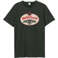 Amplified Men's 50th Emblem Patch Motorhead T-Shirt in Charcoal | Size: 3XL