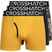 Crosshatch Men's Lynol Boxers 3 Pack in Yellow | Size: Large