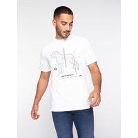 One True Saxon Men's Station T-Shirt in White | Size: Small