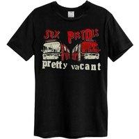 Amplified Men's Pretty Vacant Sex Pistols T-Shirt in Black | Size: XS