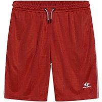 Umbro Men's Football Shorts in Light Red | Size: Medium