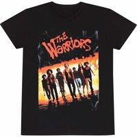 The Warriors Men's Line Up Angle T-Shirt in Black | Size: XL