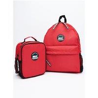 Beat Boyz Club Men's Essential Back to School Backpack & Lunch Bag Bundle in Red