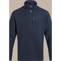 Craghoppers Men's Torney Half-Zip Knit-Look Insulating Active Fleece in Navy | Size: Small