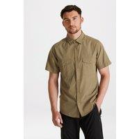 Craghoppers Men's 'Expert Kiwi' Short Sleeved Shirt in Beige | Size: Medium