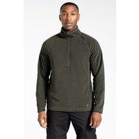 Craghoppers Men's 'Expert Corey 200' Insulated Half Zip Fleece in Dark Green | Size: Small