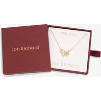 Jon Richard Women's 18K Gold Plate Bow Pendant - Gift Box
