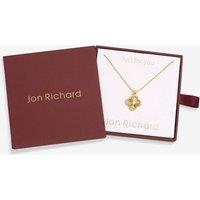 Jon Richard Women's 18K Gold Plated Clover Pendant - Gift Box