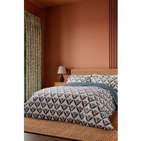 Scion 'Tulip Trellis' Cotton Duvet Cover Set in Navy | Size: Single