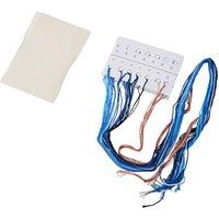 Vervaco B/MARK BLUE FLWRS 2 - Counted Cross Stitch Kit: Bookmark: Blue Flowers - 2 in Green
